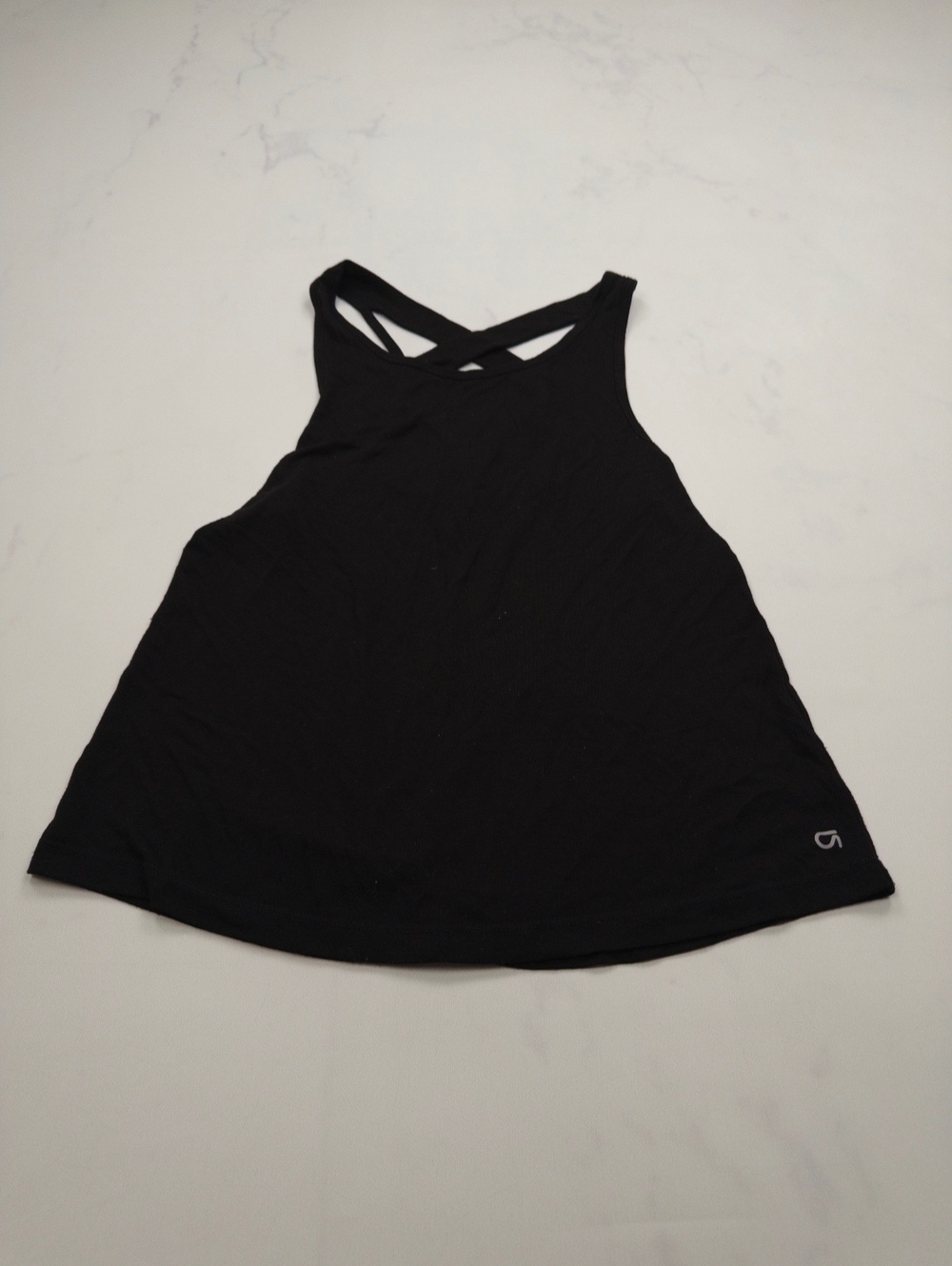 GapFit Black Tank Top 2010s Minimalist - Womens S
